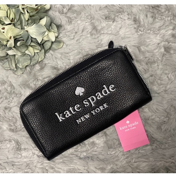 ♠️Kate Spade Glitter Continental Pebbled Leather Wallet- NWT♠️ - Picture 1 of 6